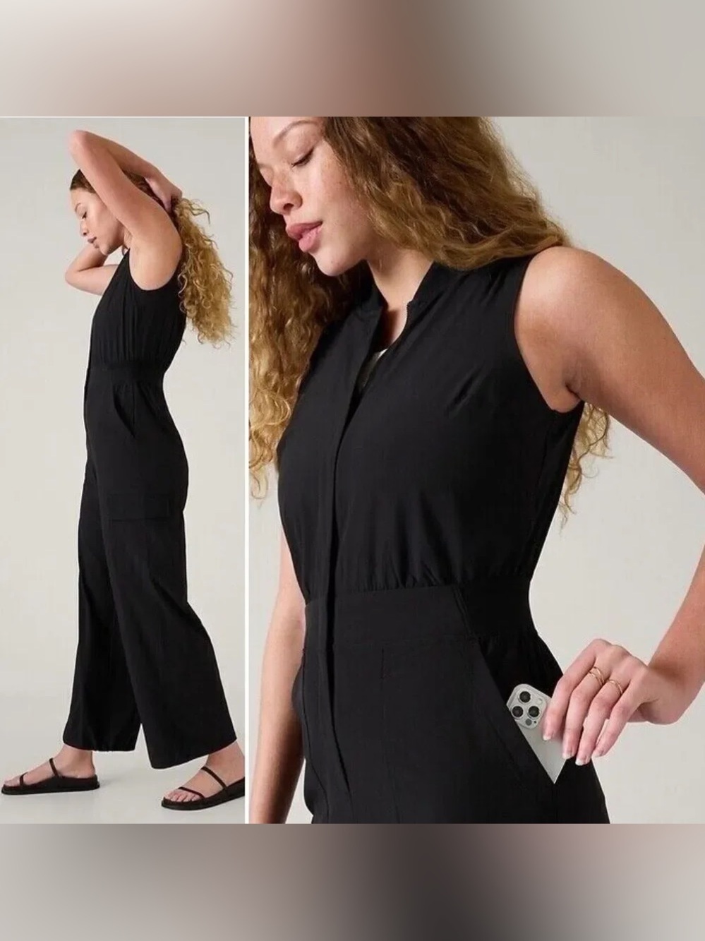 Athleta | Brooklyn Utility Jumpsuit, 12 NWT - Picture 3 of 15
